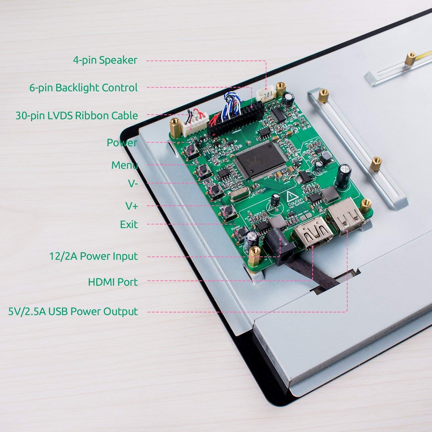 Car Computer Touchscreen Monitor images/sunfounder_specs.jpg
